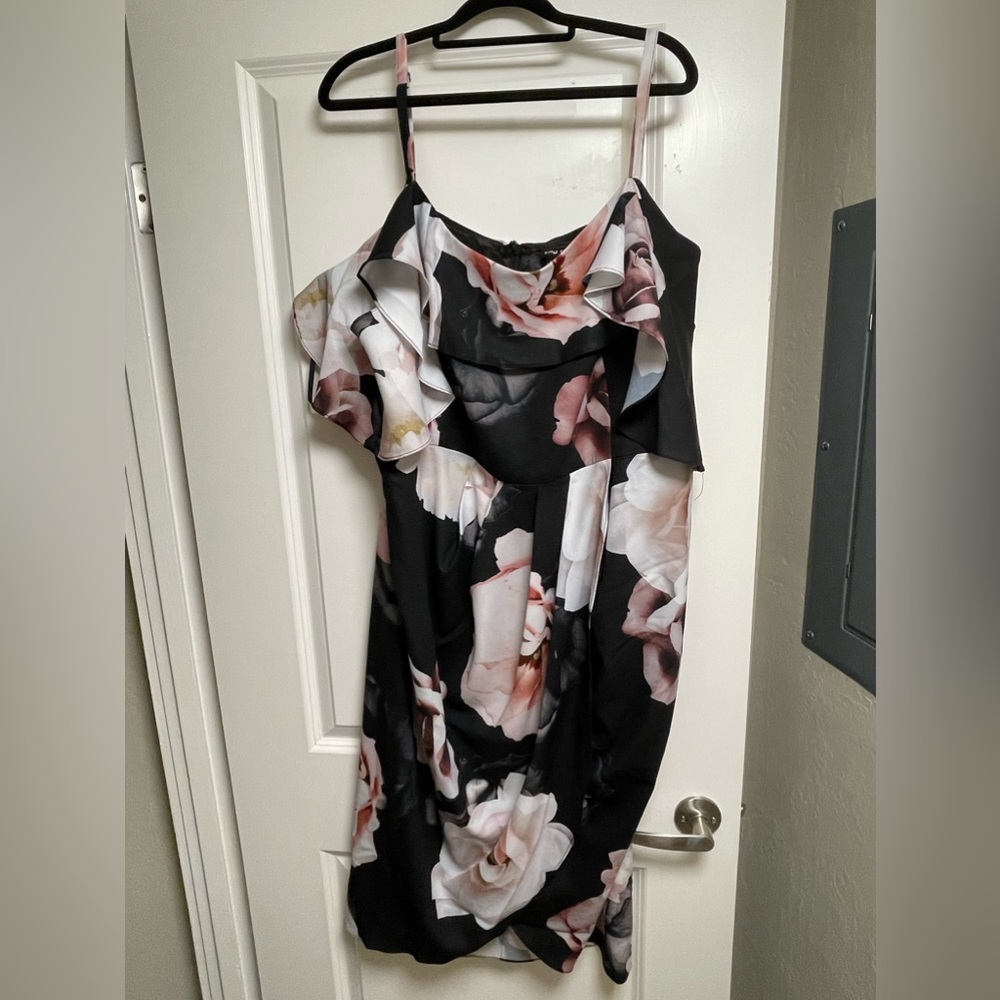 Plus size floral dress